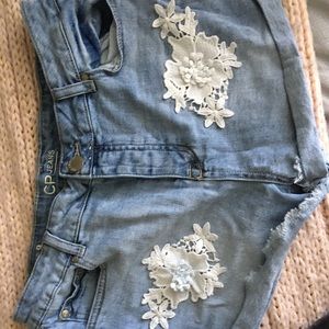 High rise Jean shorts